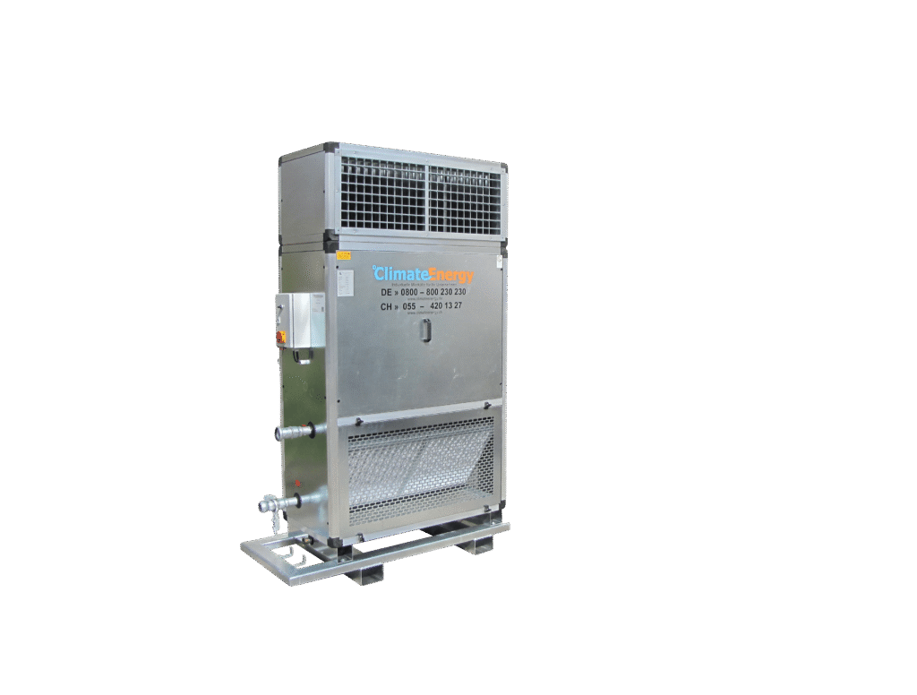 Mobile Kühlung für industrielle Klimakontrolle von Climate Energy – effiziente Mietlösungen für Energieeffizienz.